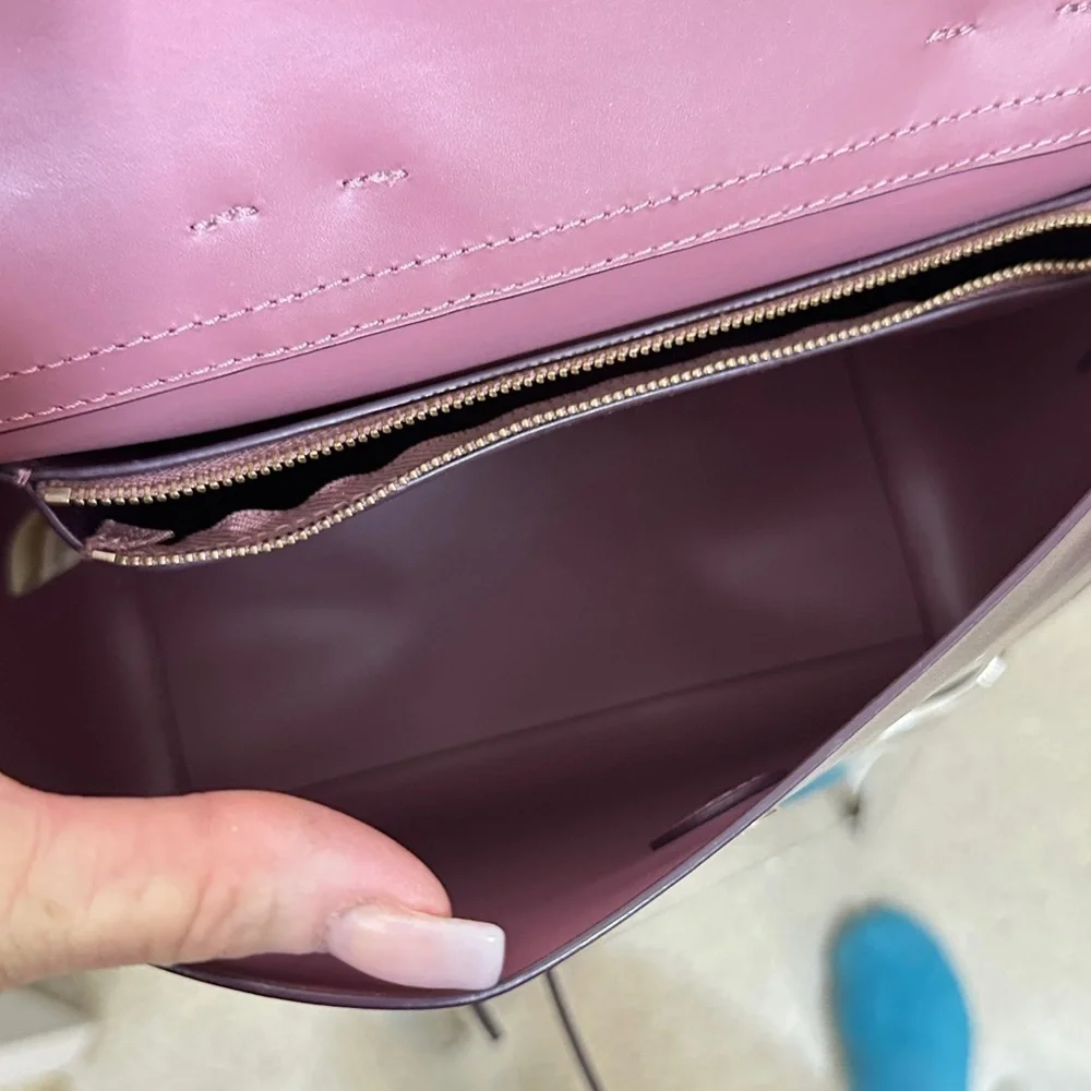 Kate Spade Leather Backpack Burgundy